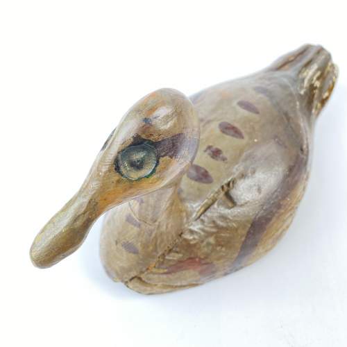Victorian Decoy Duck - Hand Carved and a Beauty image-4