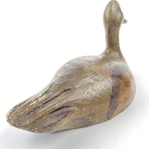Victorian Decoy Duck - Hand Carved and a Beauty image-6