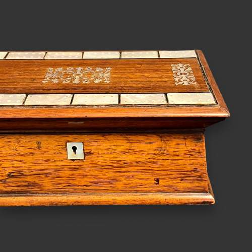 Victorian Rosewood Cribbage and Games Box image-3