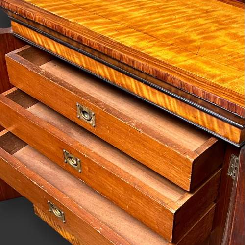 Victorian Satinwood Table Top Collectors Cabinet image-5