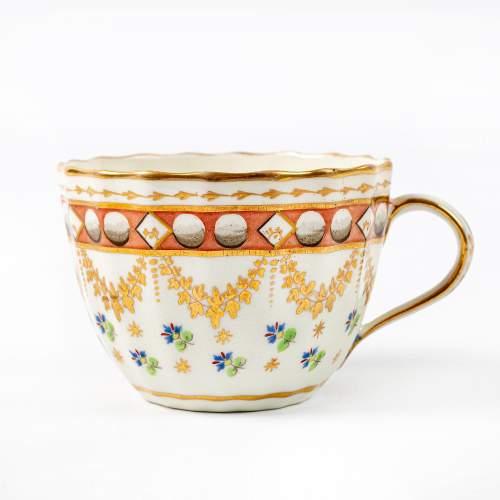 Antique Georgian Period Pinxton Porcelain Cup and Saucer image-5