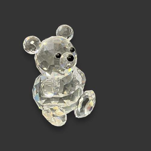 Swarovski Crystal Sitting Bear Figure image-1