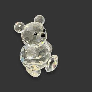 Swarovski Crystal Sitting Bear Figure