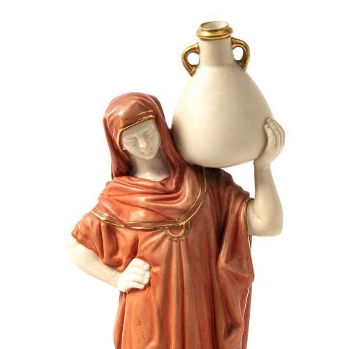 Pair of Antique Royal Worcester Figures of Water Carriers image-4