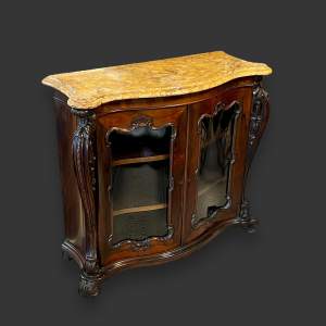 Victorian Serpentine Rosewood Side Cabinet