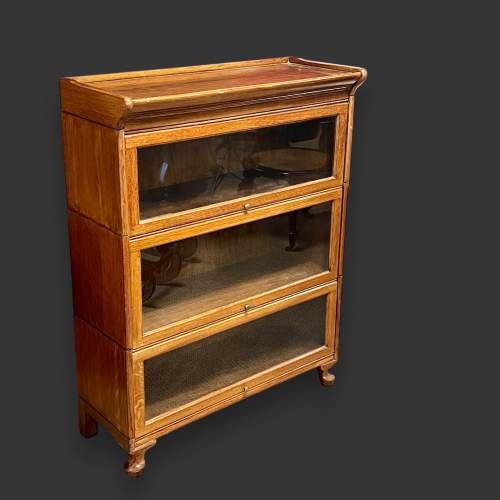 Early 20th Century Golden Oak Stacking Bookcase image-1