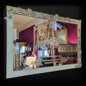 Restyled Hand Painted Large Edwardian Mirror