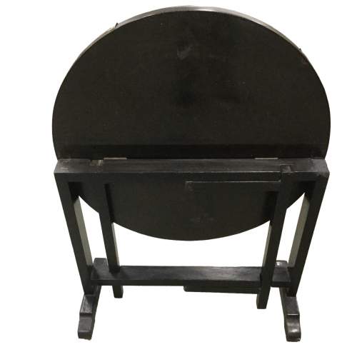 Chinese Black Lacquered Tilt Top Table image-4