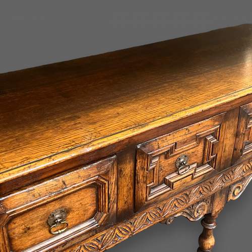 18th Century Style English Carved Oak Dresser Base image-4