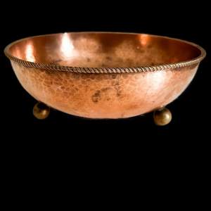 A Dryad Lester Arts & Crafts Hammered Copper Bowl Circa 1915