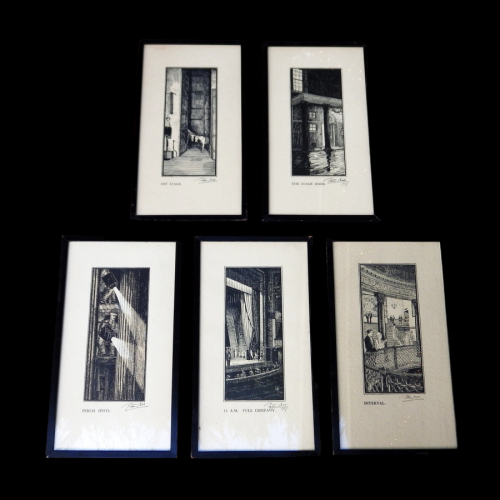 Peter Bax Theatre Collection of Five Signed 1920s Theatrical Prints image-1
