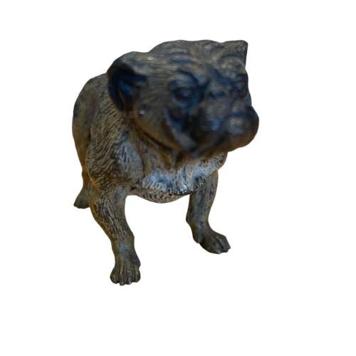 19th Century Cold Painted Bronze Bull Dog image-2