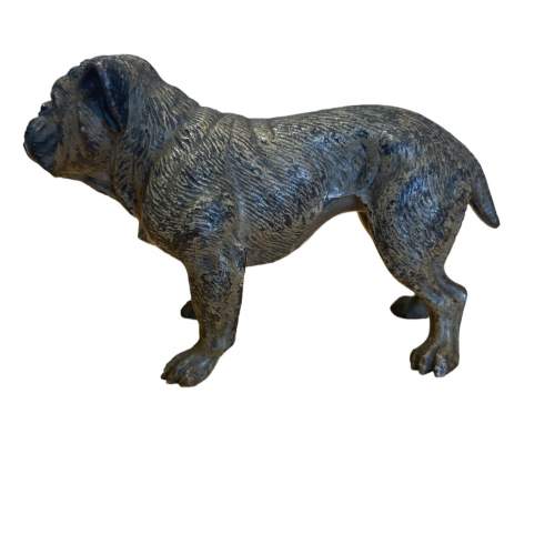 19th Century Cold Painted Bronze Bull Dog image-1