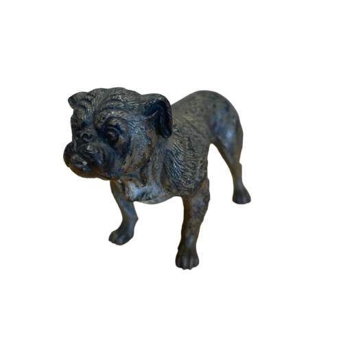 19th Century Cold Painted Bronze Bull Dog image-3