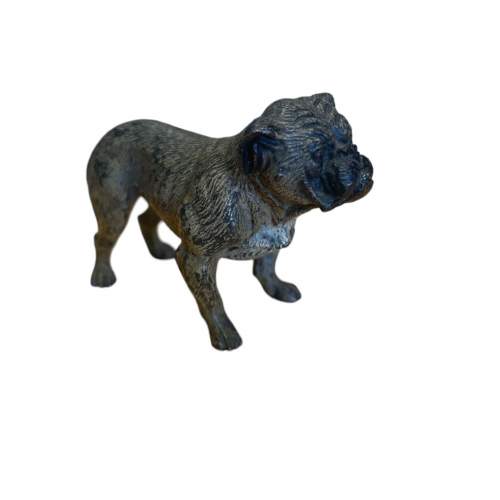 19th Century Cold Painted Bronze Bull Dog image-4