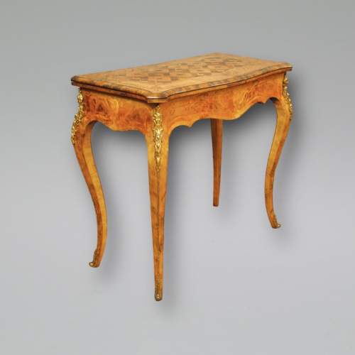 A Fine Pair of French Marquetry Card Tables image-2