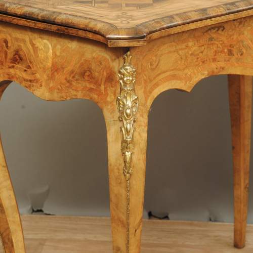 A Fine Pair of French Marquetry Card Tables image-4