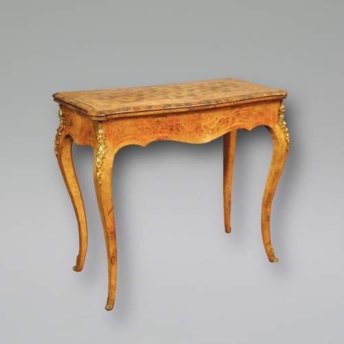 A Fine Pair of French Marquetry Card Tables image-5