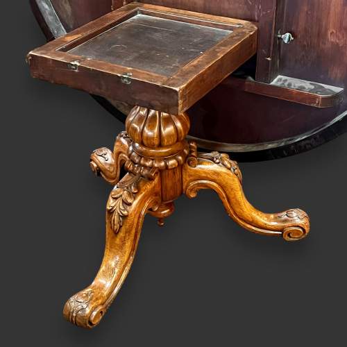 Rare Early Victorian Pollard Oak Tilt Top Table image-5