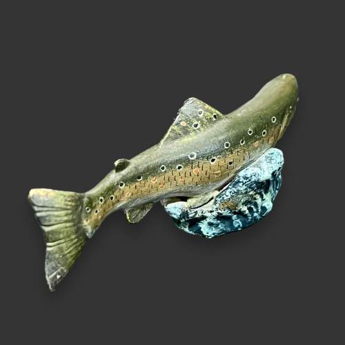 Cold Painted Bronze Trout image-4