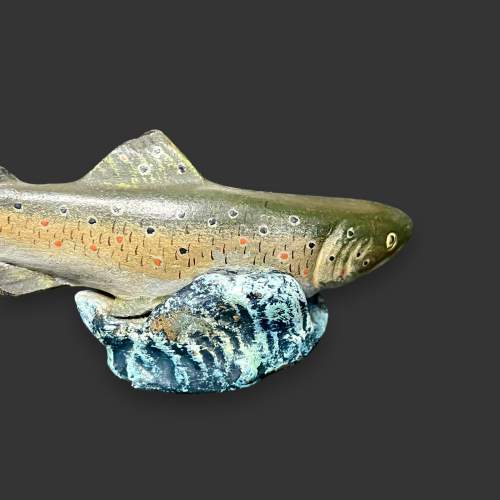 Cold Painted Bronze Trout image-5