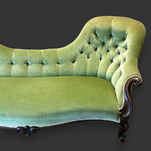 19th Century Serpentine Fronted D End Sofa image-3