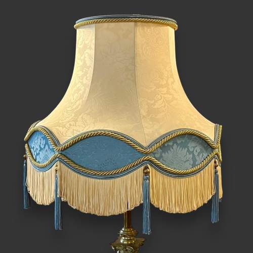 19th Century Corinthian Column Adjustable Brass Standard Lamp image-2