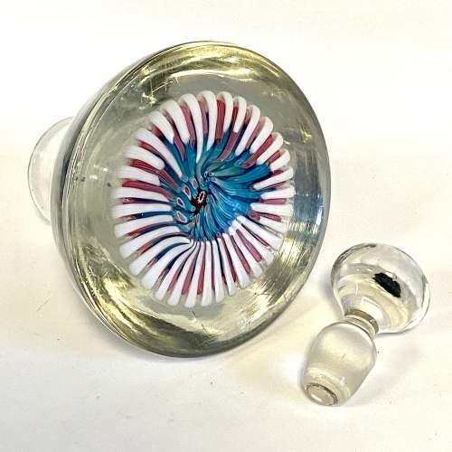 19th Century English Millefiori Glass Inkwell image-5
