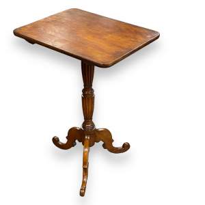 Victorian Small Fruitwood Tilt Top Wine Table