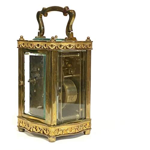 Fine Late 19th Century French 8-Day Carriage Alarm Clock image-3