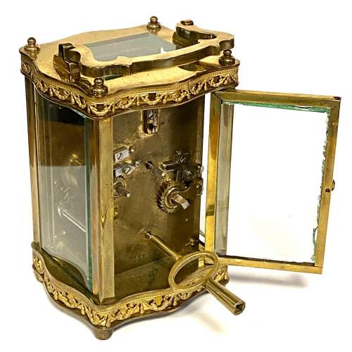Fine Late 19th Century French 8-Day Carriage Alarm Clock image-5