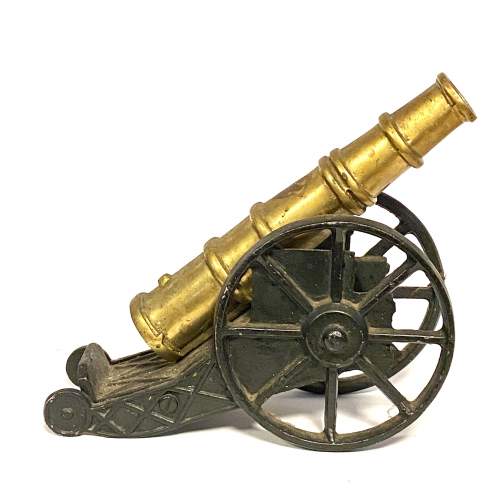 Vintage Fireside Model of a Cannon image-2