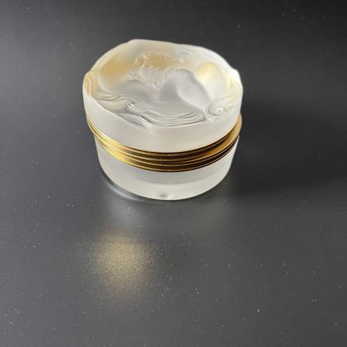 Rene Lalique Frosted Glass Lidded Powder Box Daphne image-2