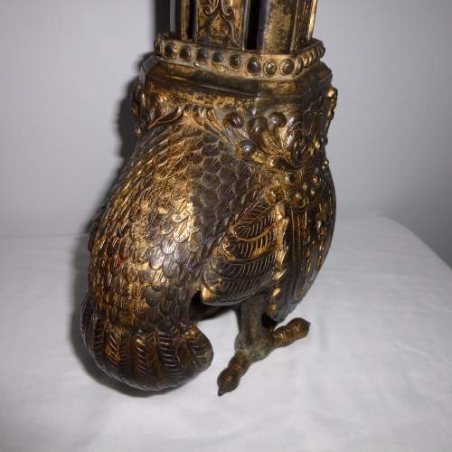 An Unusual Large Chinese Bronze Censer in the form of a Bird image-6