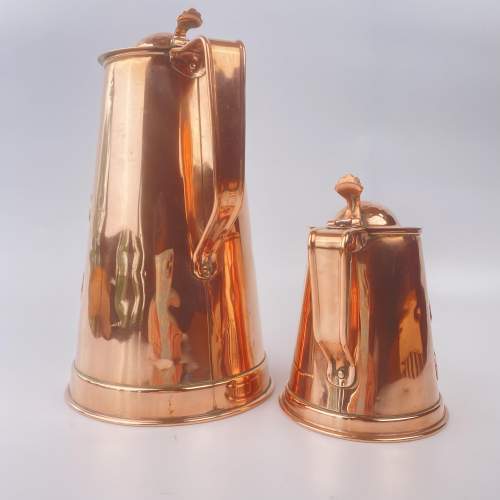 Two Joseph Sankey & Son Copper Jugs image-2
