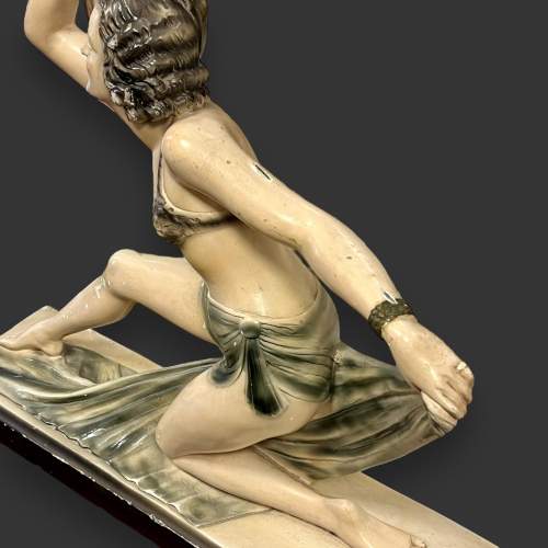 Art Deco Sculpture of a Dancer by Salvatore Melani image-4
