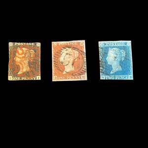 Three Original Victorian Stamps