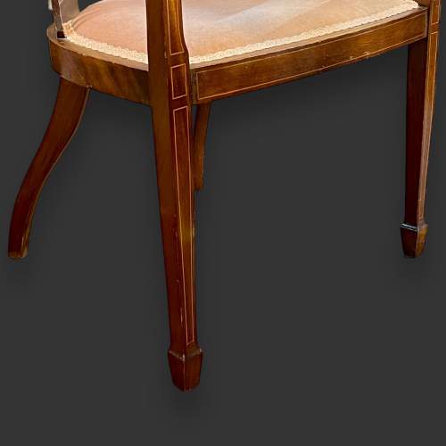 Pair of Edwardian Inlaid Mahogany Chairs image-6