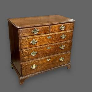 19th Century Small Oak Chest of Drawers