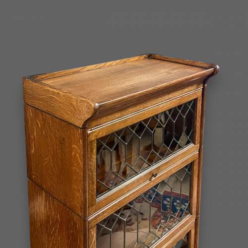 Early 20th Century Golden Oak Globe Wernicke Style Bookcase image-3