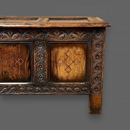 Early 20th Century Titchmarsh and Goodwin English Oak Coffer image-2
