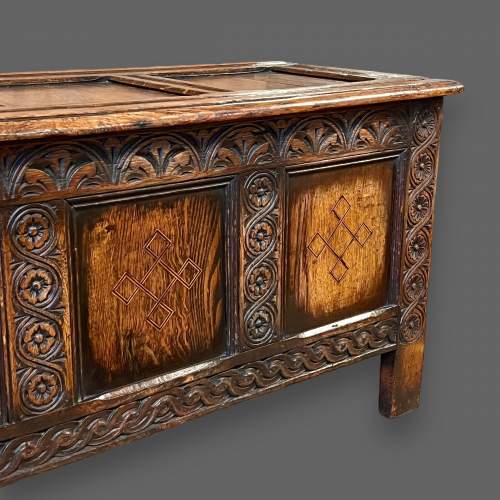 Early 20th Century Titchmarsh and Goodwin English Oak Coffer image-3