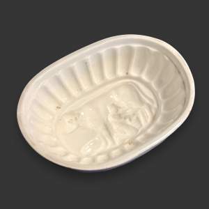 Vintage Dairy Maid Ceramic Jelly Mould