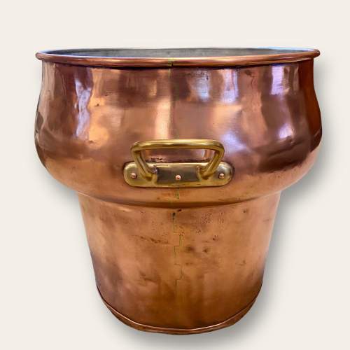 Late 19th Century French Antique Copper Stock Pot image-2