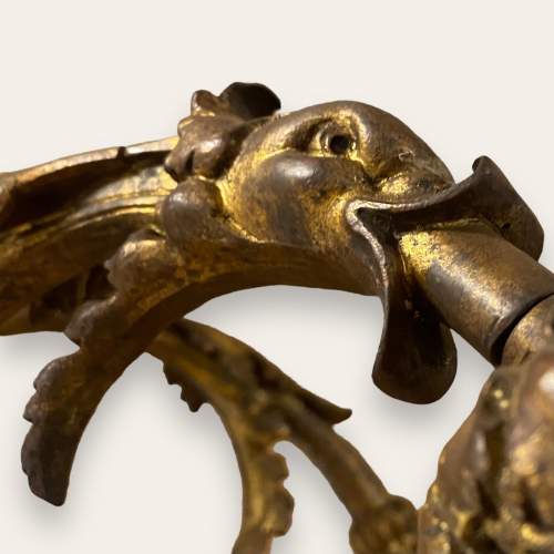 20th Century French Bronze Six Branch Ceiling Light image-3