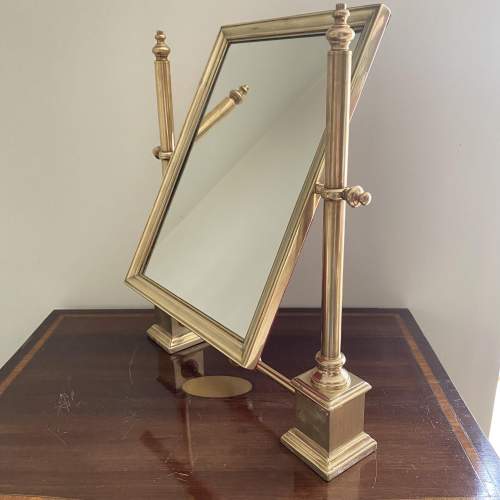Elegant Brass Table Swing Mirror image-2