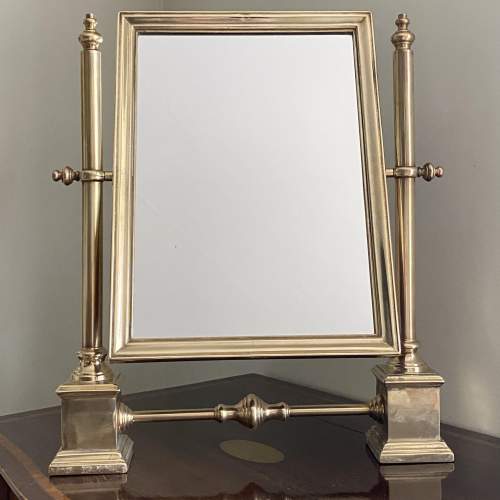 Elegant Brass Table Swing Mirror image-1