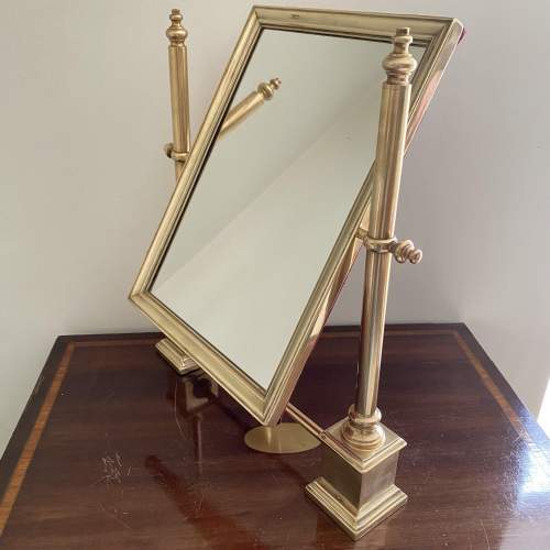 Elegant Brass Table Swing Mirror image-6