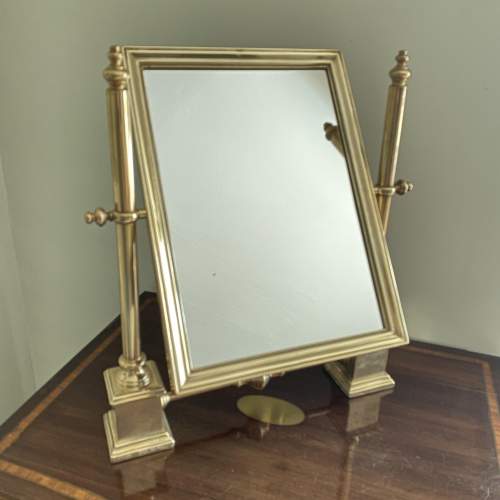 Elegant Brass Table Swing Mirror image-4