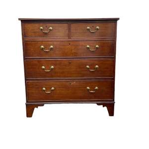 A Quality George 111 Oak Chest Of Drawers